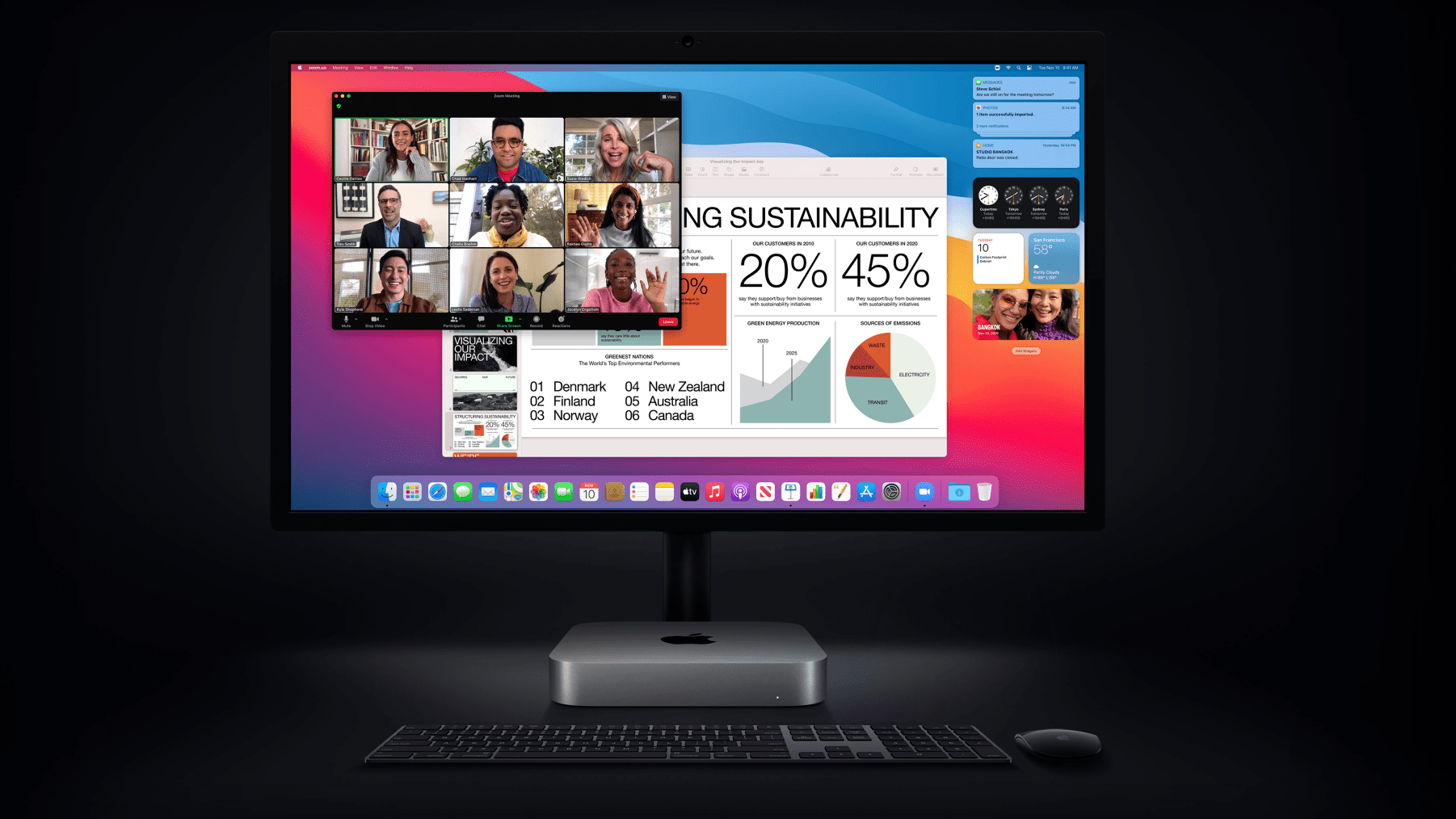 Sure, the iMac offers a slightly more cohesive package, but this ain't bad either.  (Image: Apple)