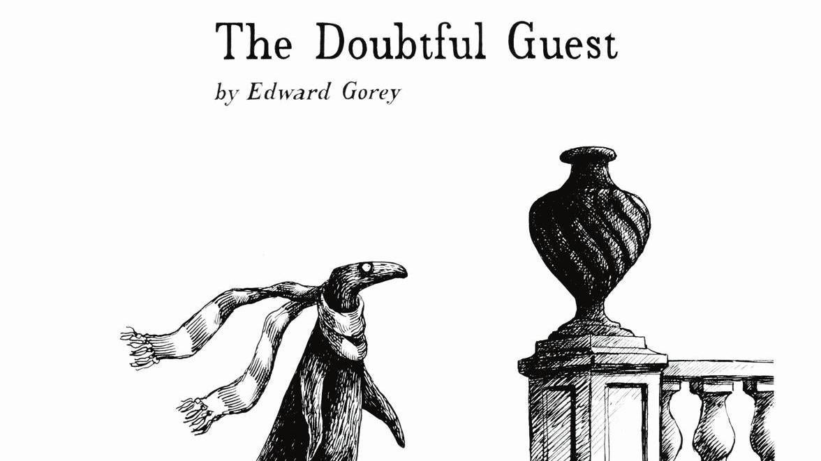 Art of Edward Gorey for The Doubtful Guest (Image: Edward Gorey)