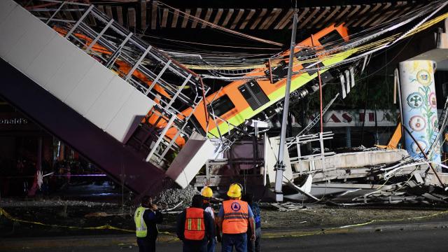 A Bridge Collapse In Mexico City Derailed Two Metro Cars And Left At Least 24 Dead