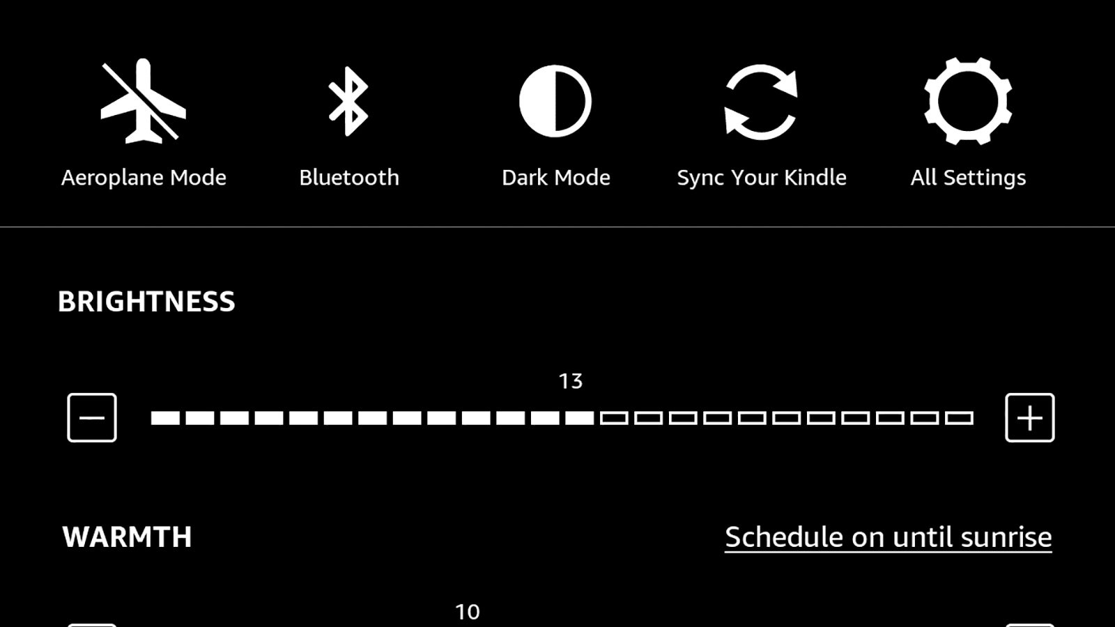 Dark mode can come in handy. (Screenshot: Amazon Kindle)