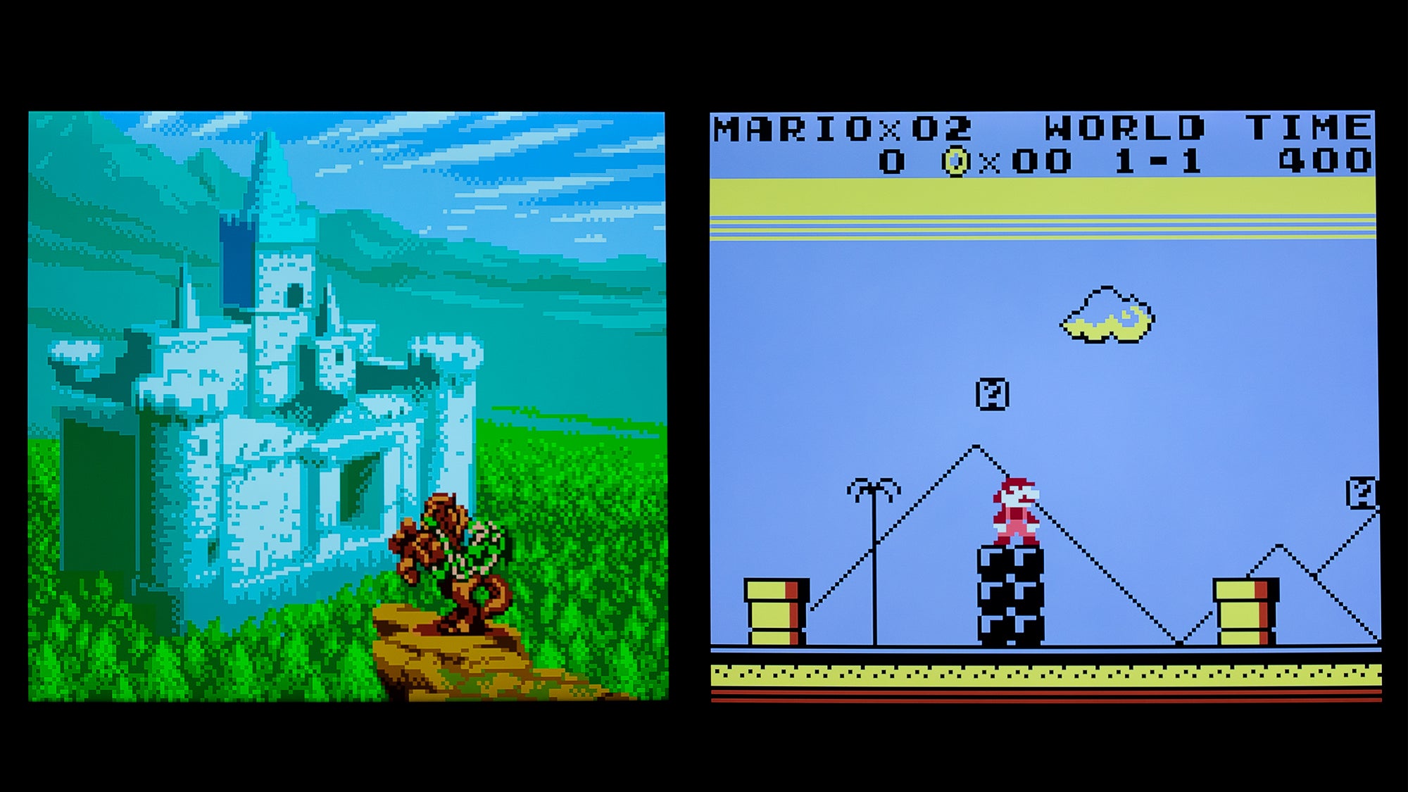 Game Boy and Game Boy Colour games look great when played on a 4K TV through the Retron Sq, but there's no upscaling or interpolation so games will look extra pixelated. (Photo: Andrew Liszewski/Gizmodo)