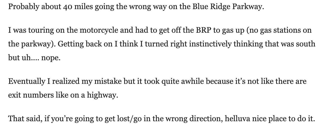 Here Are Your Stories Of Driving Way Too Far In The Wrong Direction