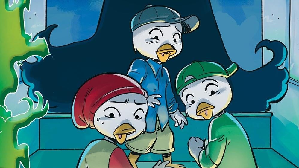 Crop of the cover of Duckscares: The Nightmare Formula by Tommy Greenwald and Elisa Ferrari. (Image: Amulet Books)