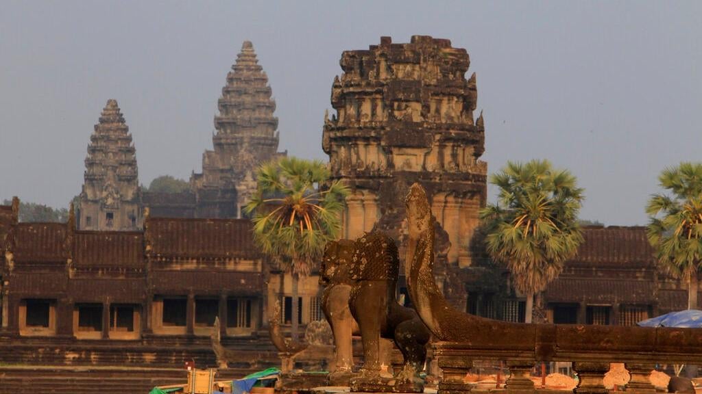 The temple at Angkor Wat, in northwestern Cambodia.  (Image: Heng Sinith, AP)