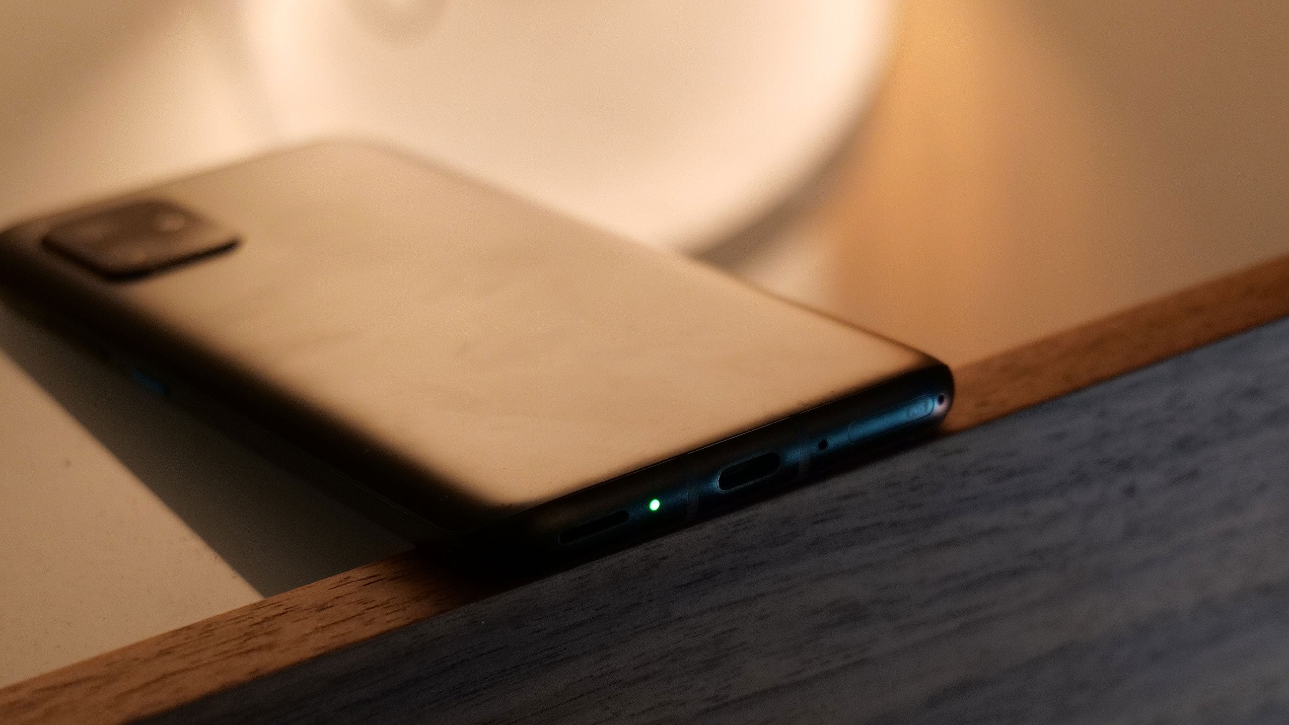 Another quirk about the Zenfone 8 is that is has a notification light on the bottom of the phone, which is highly unusual, but after using it for a bit, has kind of grown on me.  (Photo: Sam Rutherford)