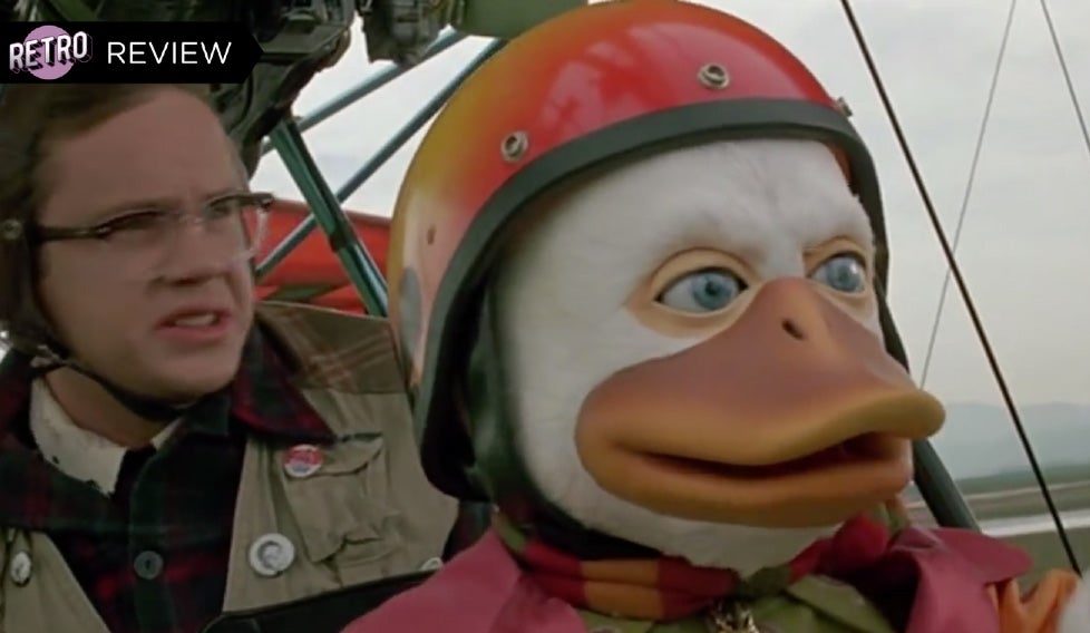 A very young Tim Robbins realises he's in Howard the Duck. (Screenshot: Universal)