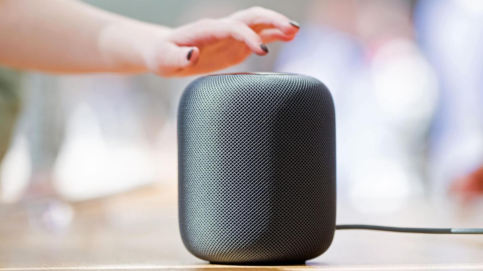 An Apple HomePod speaker. (Photo: Noah Berger/AFP, Getty Images)