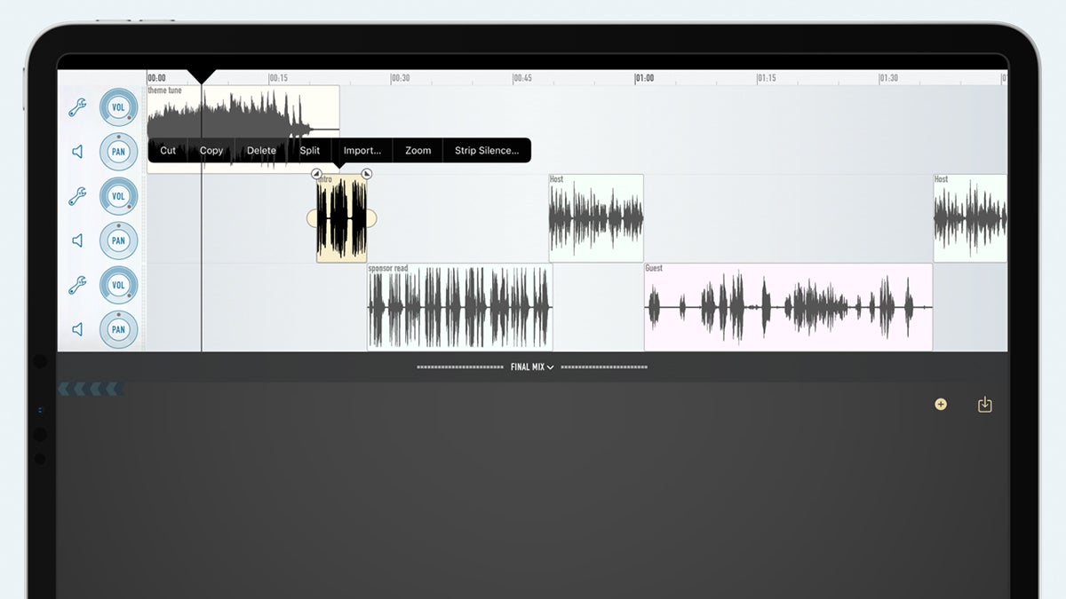 Screenshot: Ferrite Recording Studio
