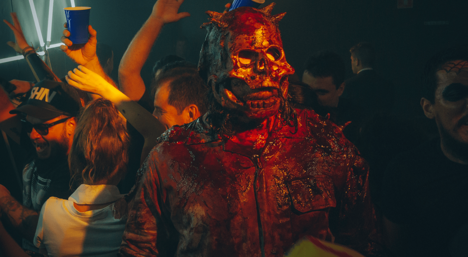 If you see this guy crashing your party... run! (Image: Lucas Kappaz/Shudder)
