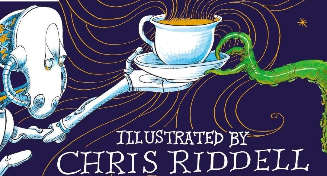 A crop of the newly illustrated cover. (Image: Chris Riddell/Del Rey)