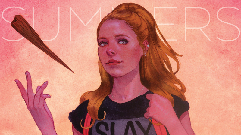 Buffy appearing on the cover of Boom Studios' reboot of her comic series. (Image: Kevin Wada/Boom Studios)
