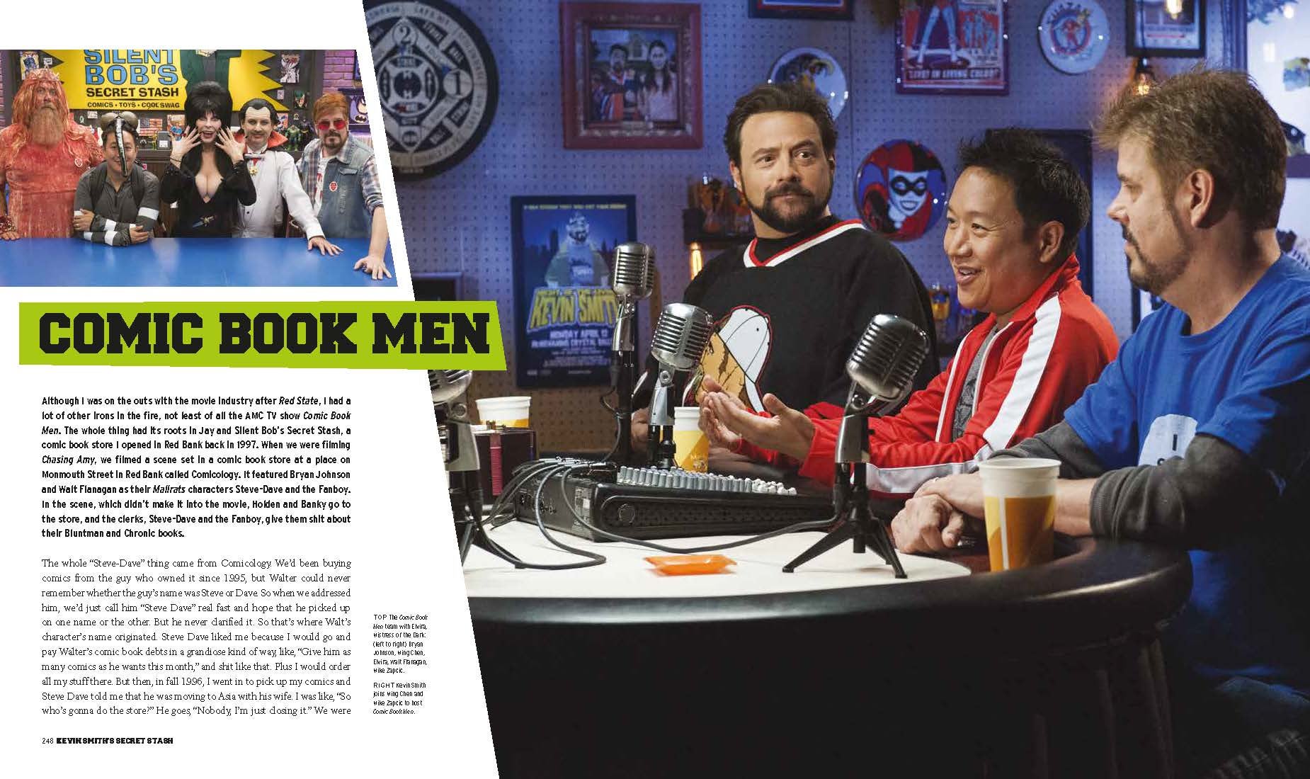 All the chapter pages look like this one about Comic Book Men. (Image: Insight Editions)