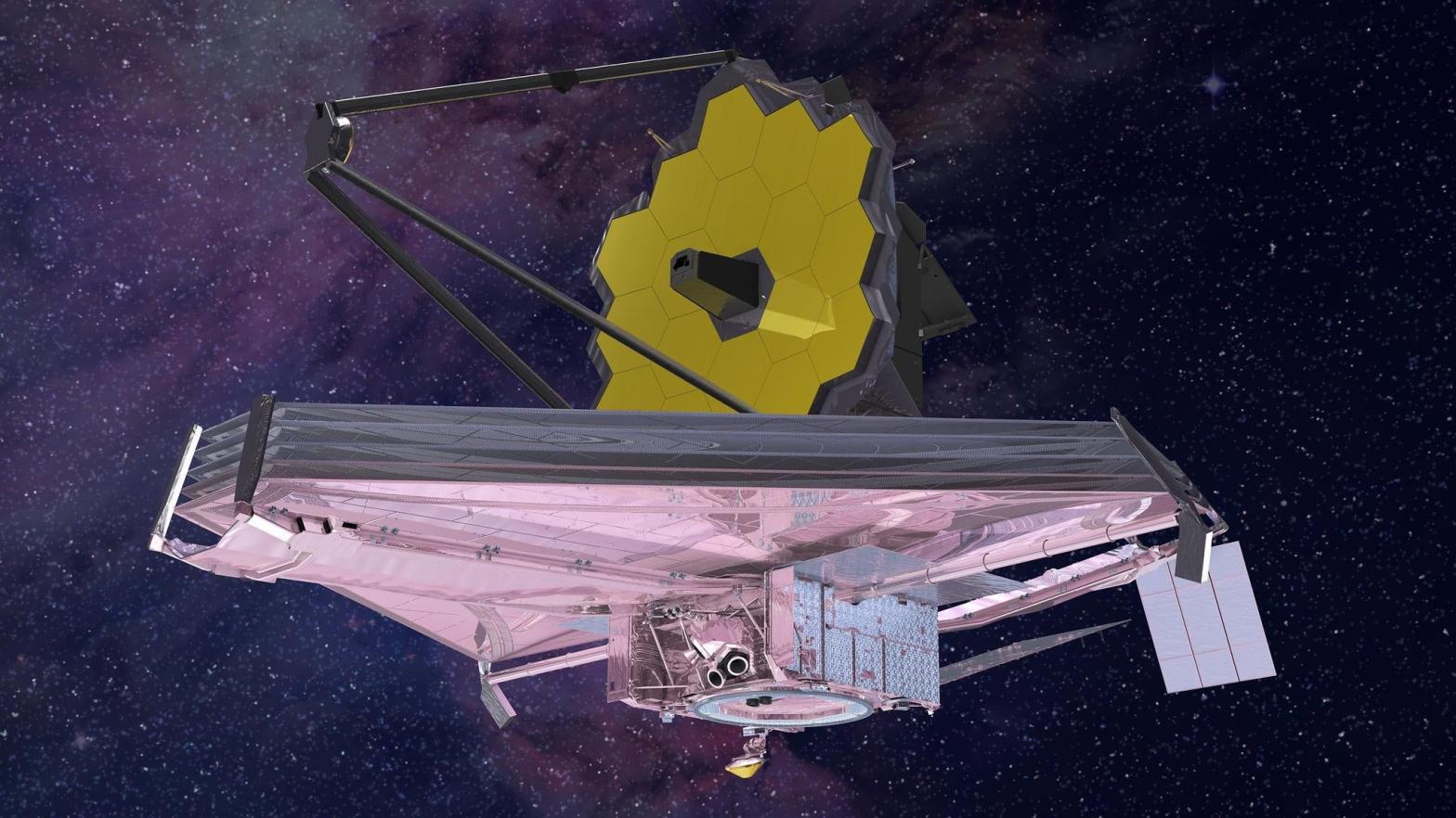 Artist's conception of the James Webb Space Telescope.  (Image: Northrop Grumman)
