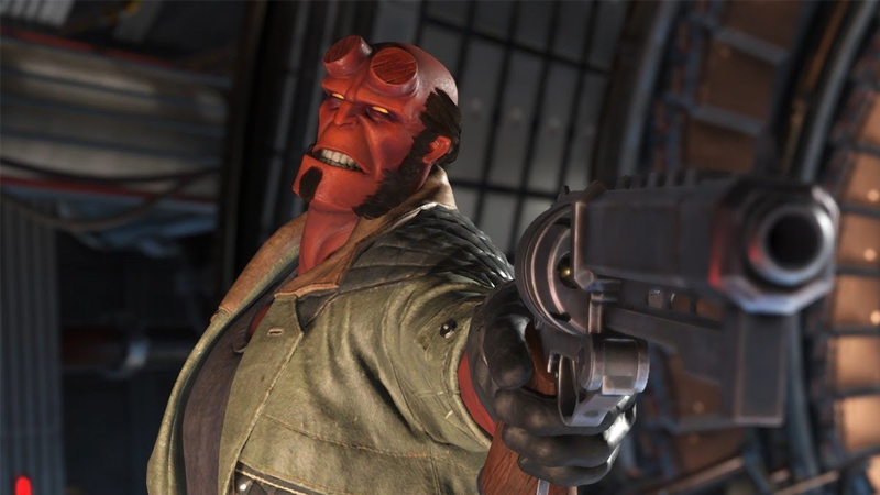 Hellboy already got a head start in Injustice 2. (Screenshot: Neatherrealm Studios/Warner Bros.)