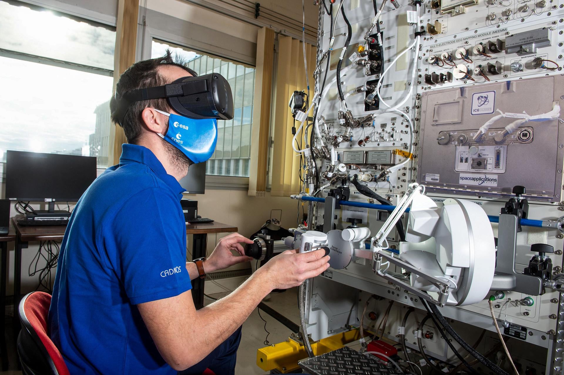The Pilote VR system being tested on the ground.  (Image: CNES/GRIMAULT Emmanuel)