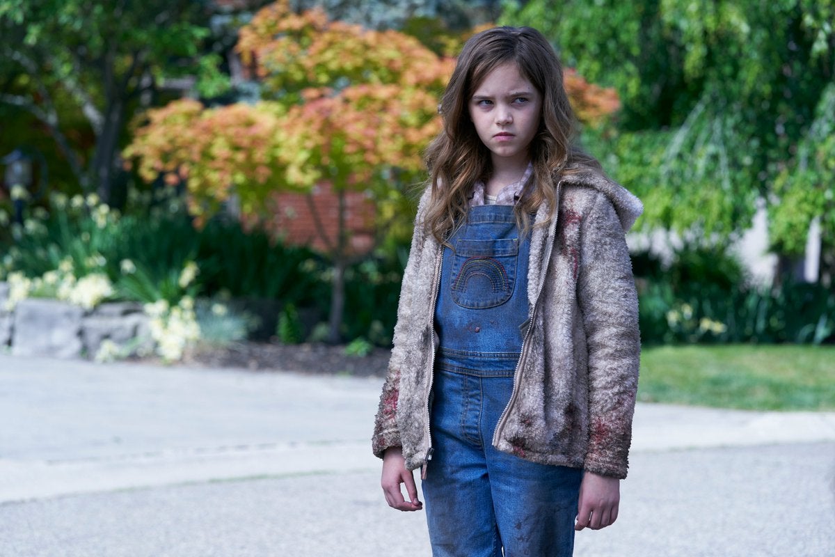 Ryan Keira Armstrong as the new titular Firestarter. (Image: Universal Pictures)