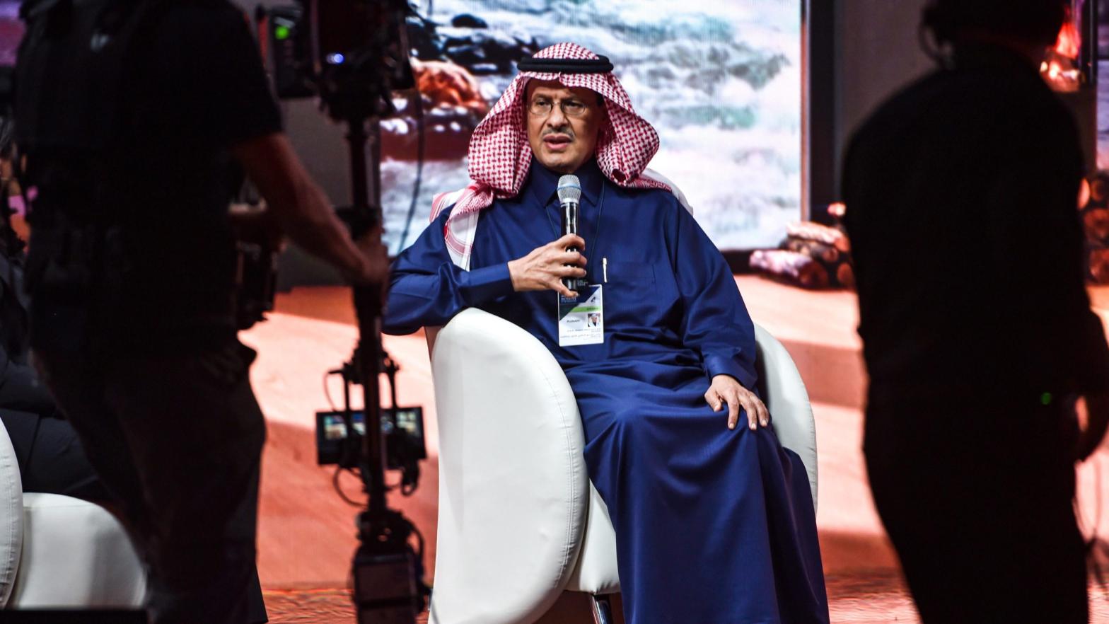 Saudi Energy Minister Abdulaziz bin Salman Al-Saud speaks at a conference in Riyadh on January 27, 2021. (Photo: Fayez Nuraldine/AFP, Getty Images)