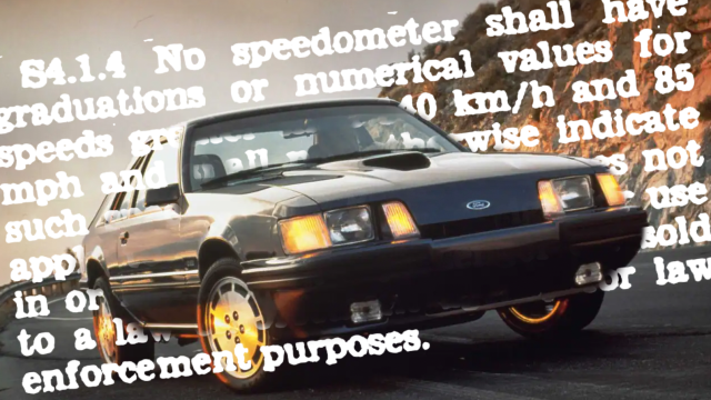 The Ford Mustang SVO Had A Hilarious But Possibly Illegal Speedometer