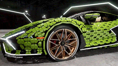 It Took Lego 8,660 Hours to Build This Life-Size Lamborghini Sián From Over 400,000 Pieces