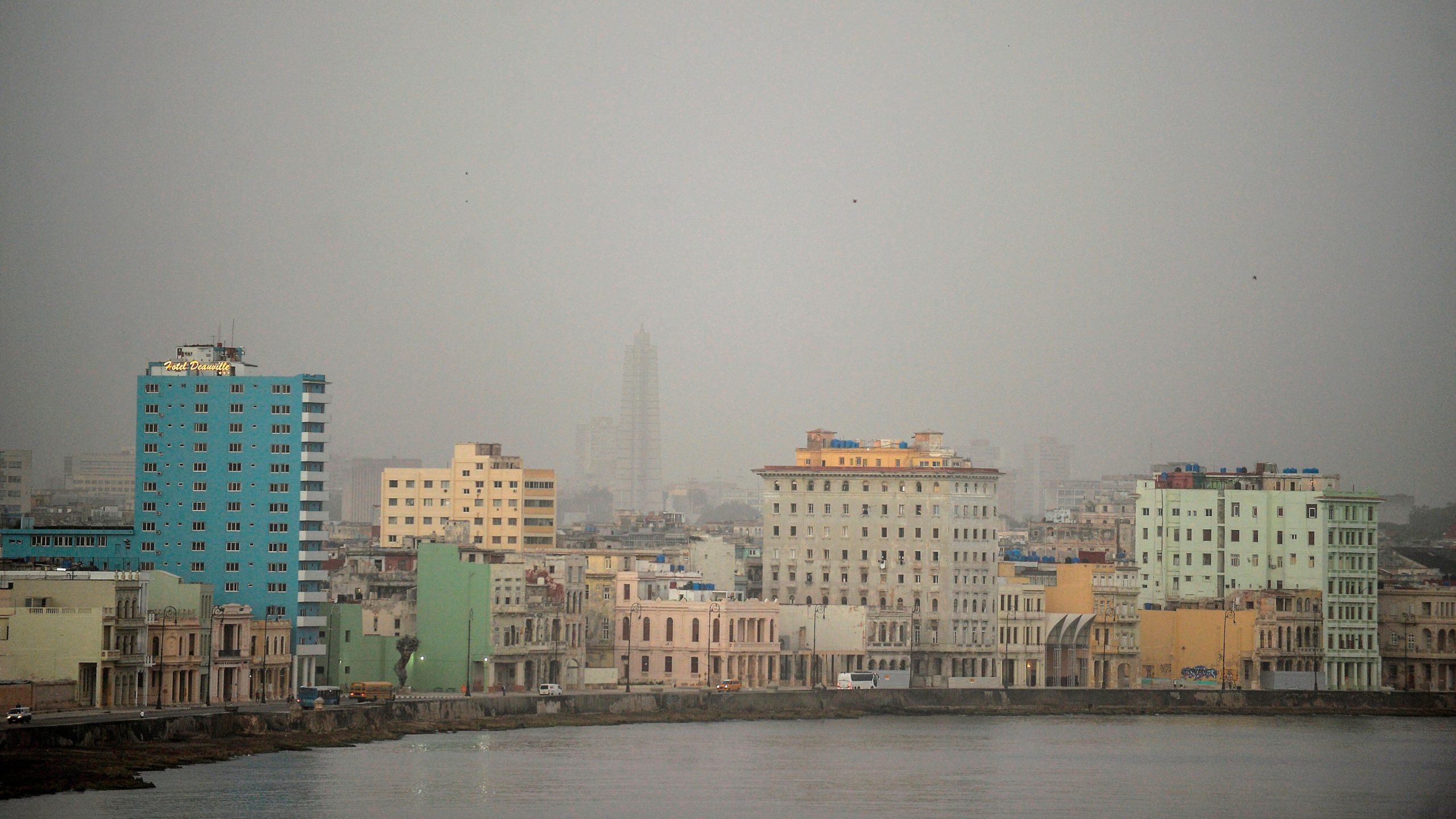 Havana, Cuba, shrouded in the Godzilla dust cloud of June 2020. (Photo: Photo by Yamil LAGE / AFP, Getty Images)