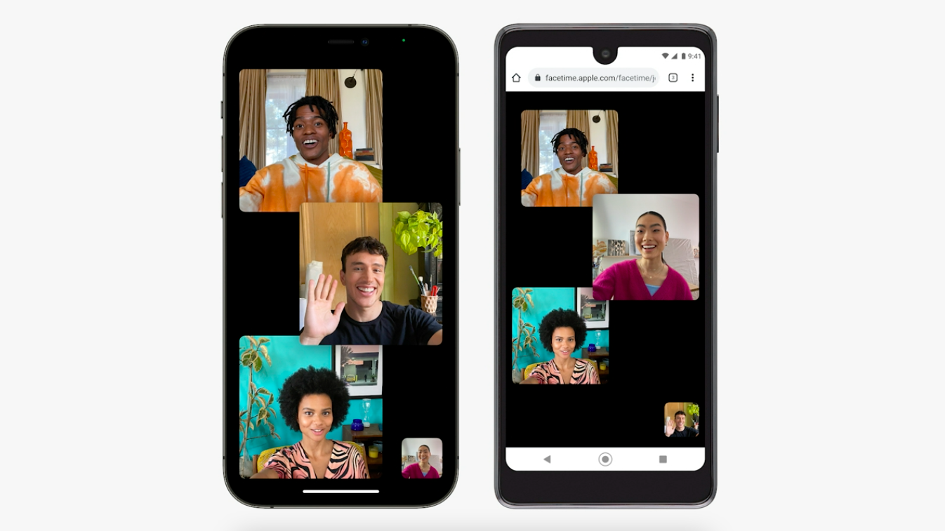 It isn't the best mockup of an Android device, but I'll take the FaceTime feature.  (Screenshot: Apple)