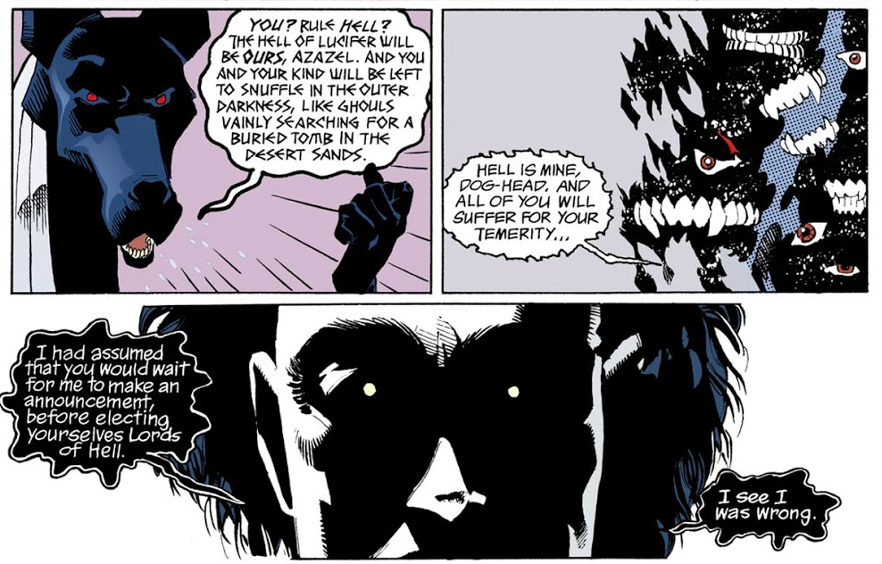 A scene from Sandman #27. (Image: Kelley Jones, Dick Giordano, Daniel Vozzo, Todd Klein/DC Comics)