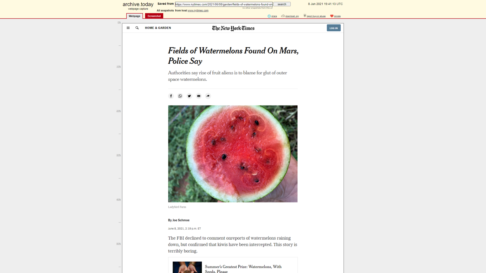 Screenshot: Archive.is / New York Times, Fair Use
