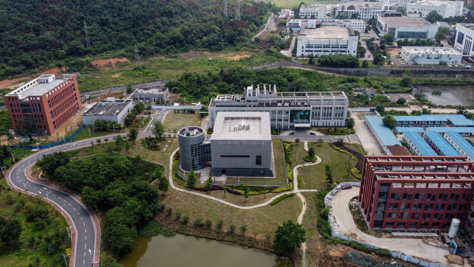 An aerial view shows the P4 laboratory (C) on the campus of the Wuhan Institute of Virology in Wuhan in China's central Hubei province on May 27, 2020.  (Photo: Hector Retamal, Getty Images)