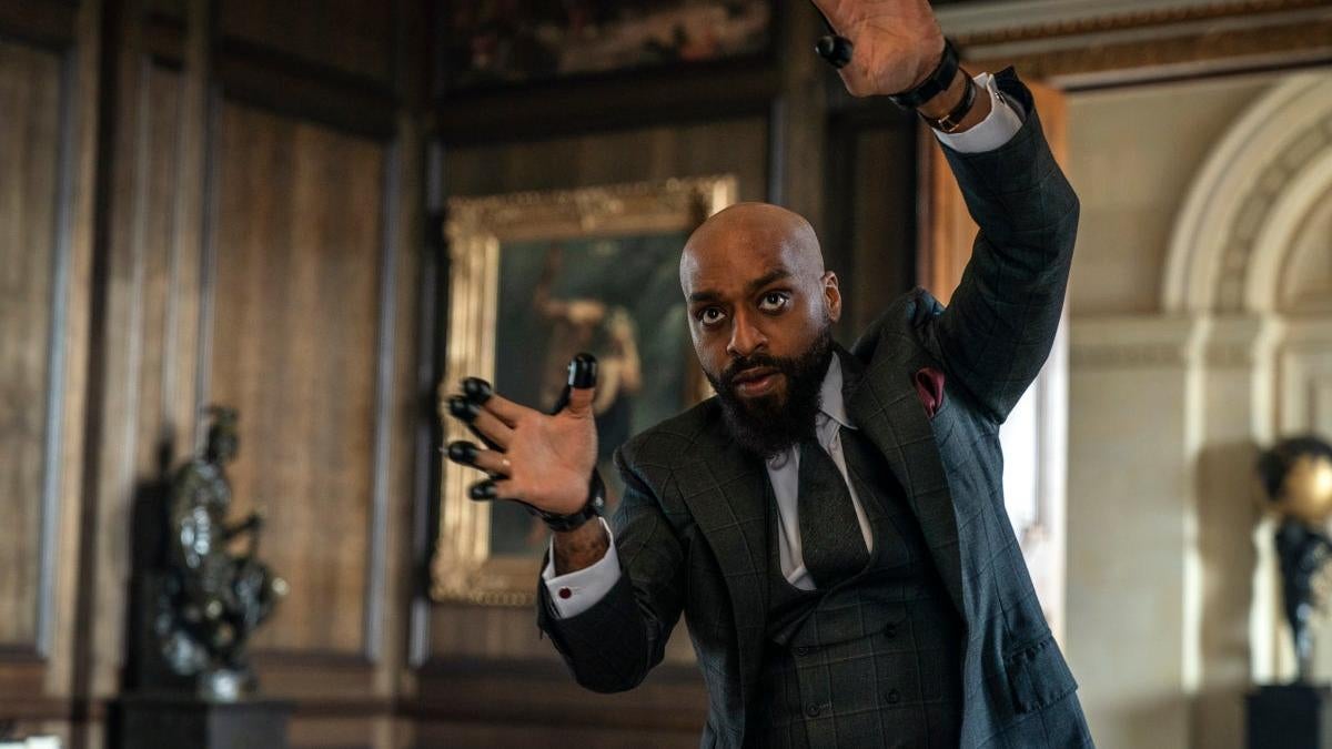 Chiwetel Ejiofor in Infinite. And this picture is hilarious once you see the movie because it's missing some fun effects. (Photo: Paramount+)