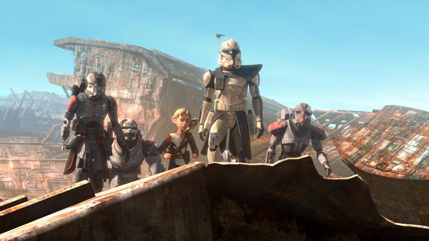 Rex leads Clone Troop 99. (Image: Lucasfilm)