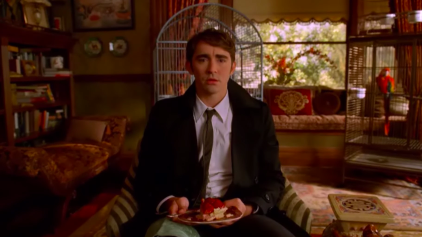 Ned about to eat some of his own strawberry pie. (Screenshot: HBO Max)