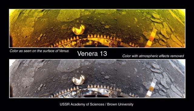 Venus, in all its stinking hot glory. (Image: USSR Academy of Sciences / Brown University)