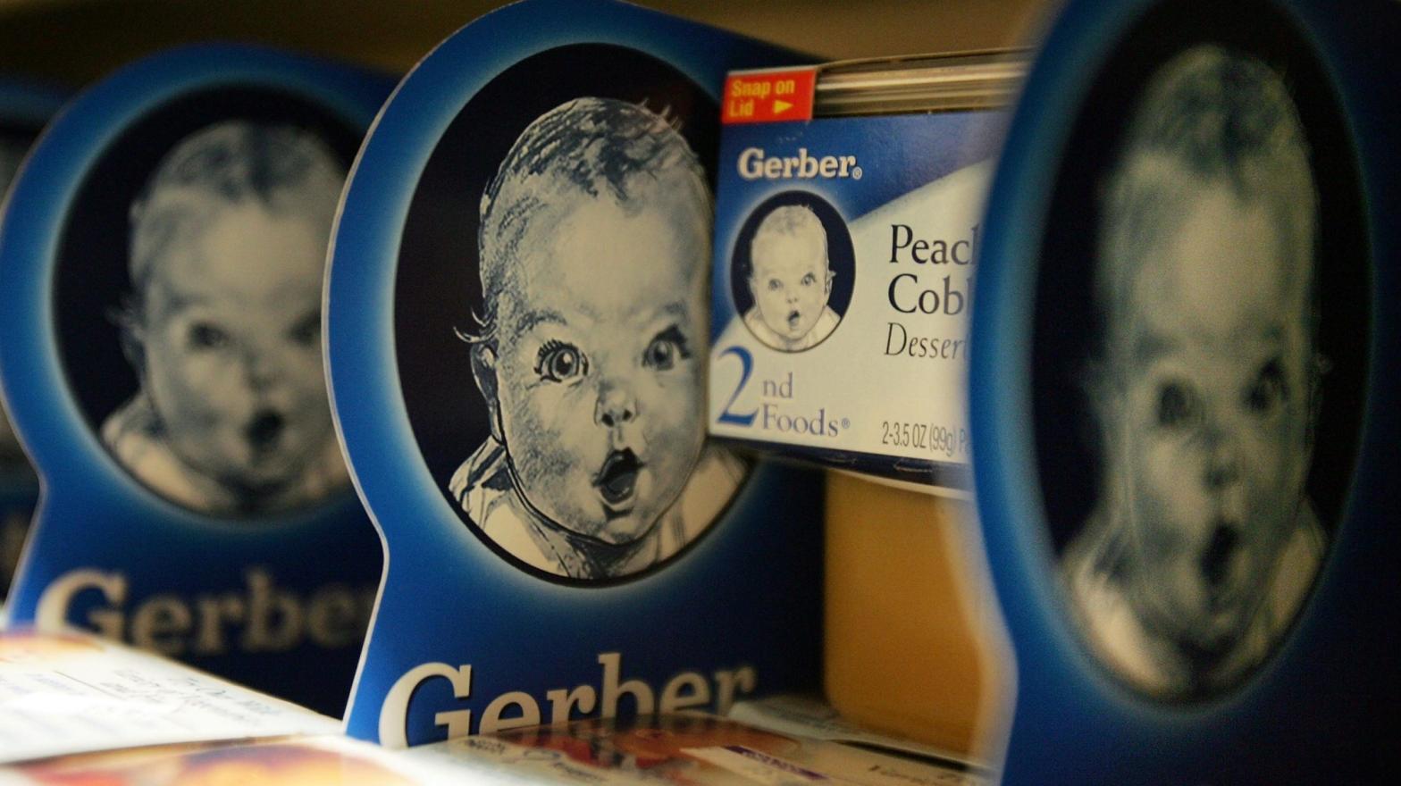 Gerber baby food products on a supermarket shelf April 12, 2007 in New York City. (Photo: Mario Tama, Getty Images)
