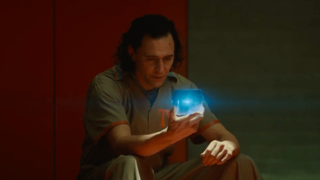Loki holding one of the TVA's instances of the Tesseract. (Screenshot: Disney+/Marvel)