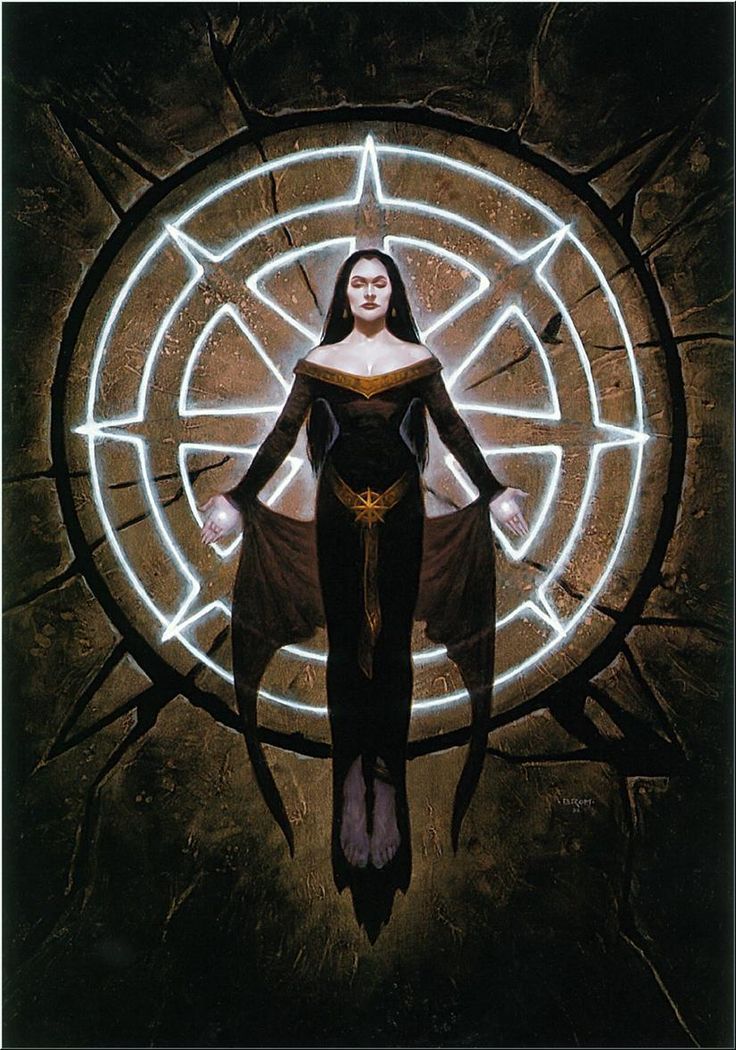 Brom's original art of the goddess Mystra, used for the cover of Shadowdale's 2003 reprint. (Image: Wizards of the Coast)