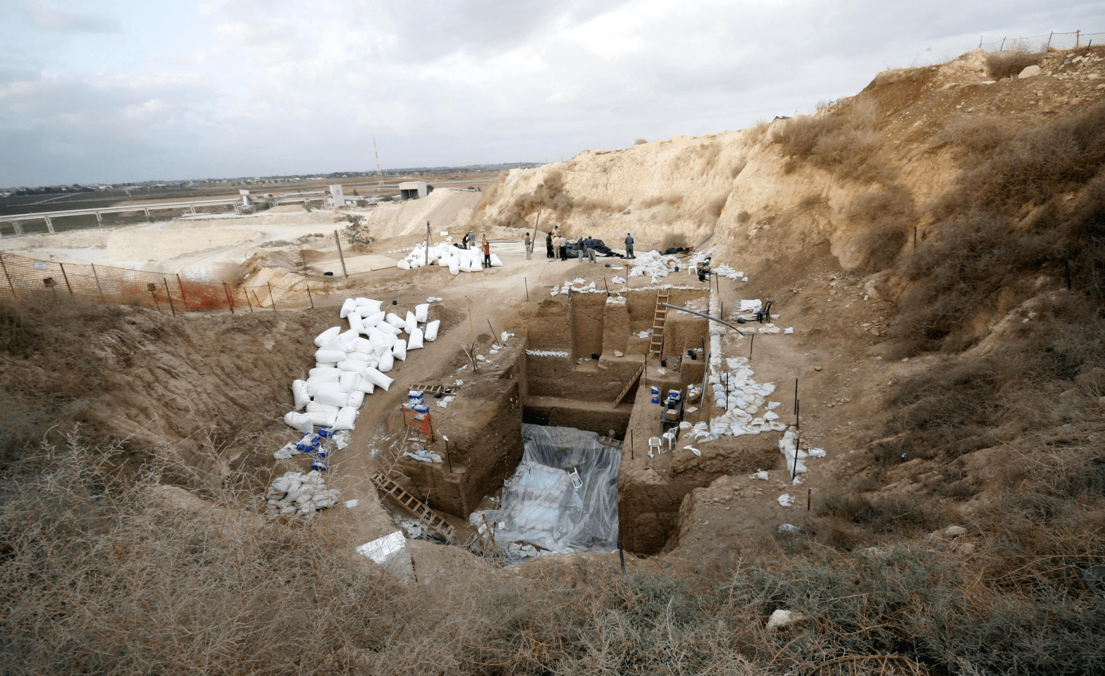 The excavation at Nesher Ramla in Israel. (Image: Tel Aviv University)