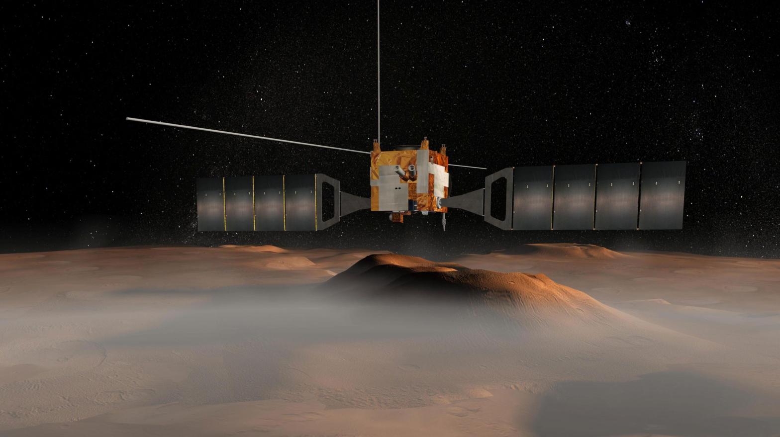A mock-up of the European Space Agency's Mars Express orbiter. (Illustration: NASA/JPL-Caltech/ESA)