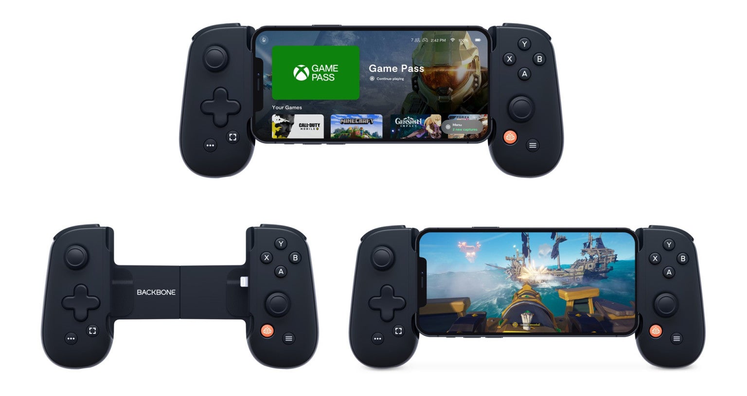 As part of Microsoft expanding Designed for Xbox platform, mobile phone controllers like the Backbone One for Xbox are now certified to work in iOS.  (Image: Microsoft)