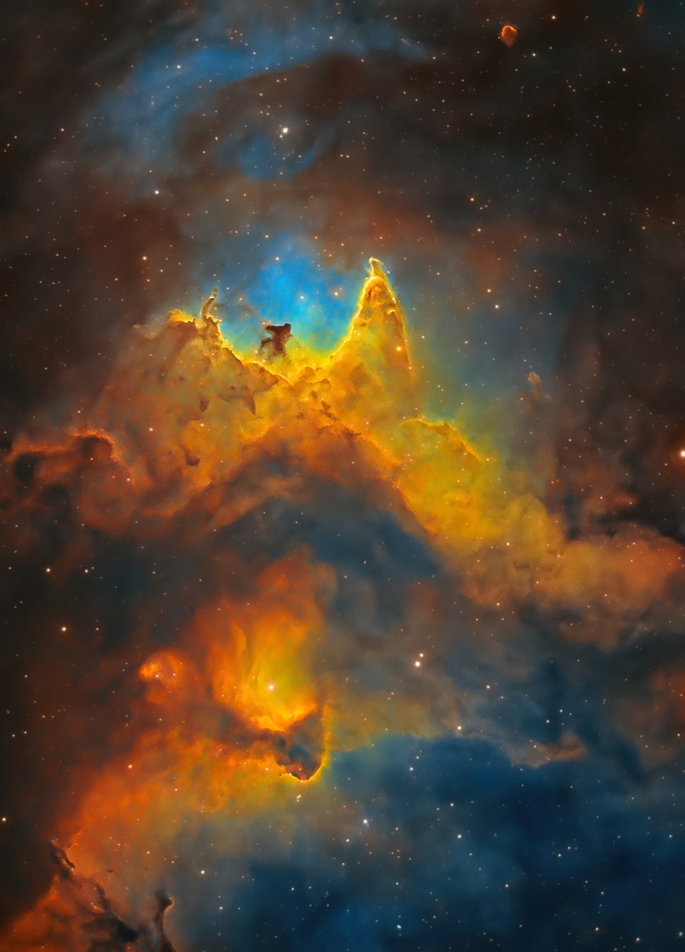 A close-up view of the Soul Nebula.  (Image: Royal Observatory Greenwich/Kush Chandaria (UK))