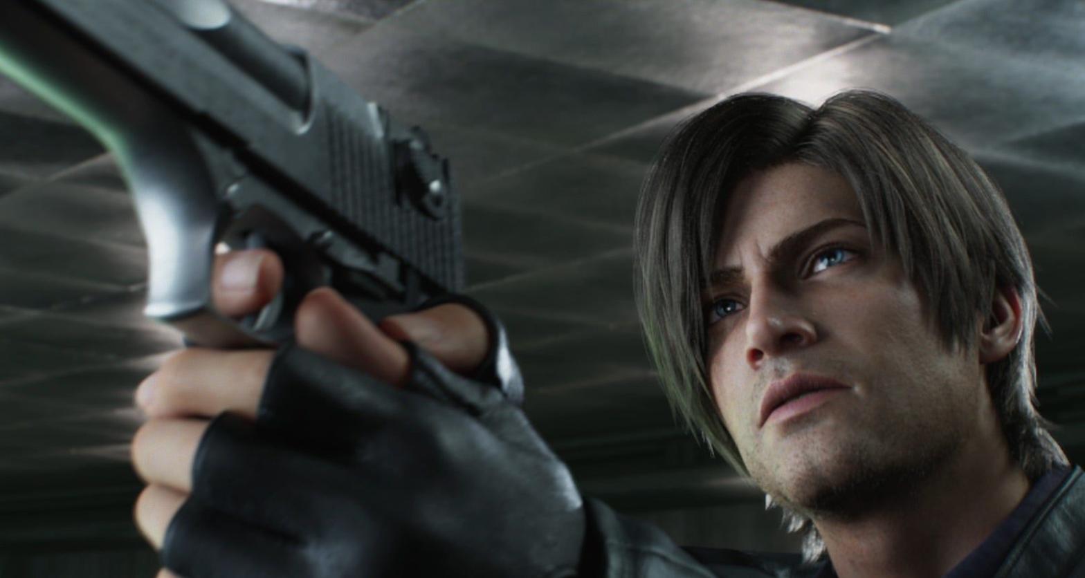 Leon Kennedy in Resident Evil: Infinite Darkness. (Image: Netflix)