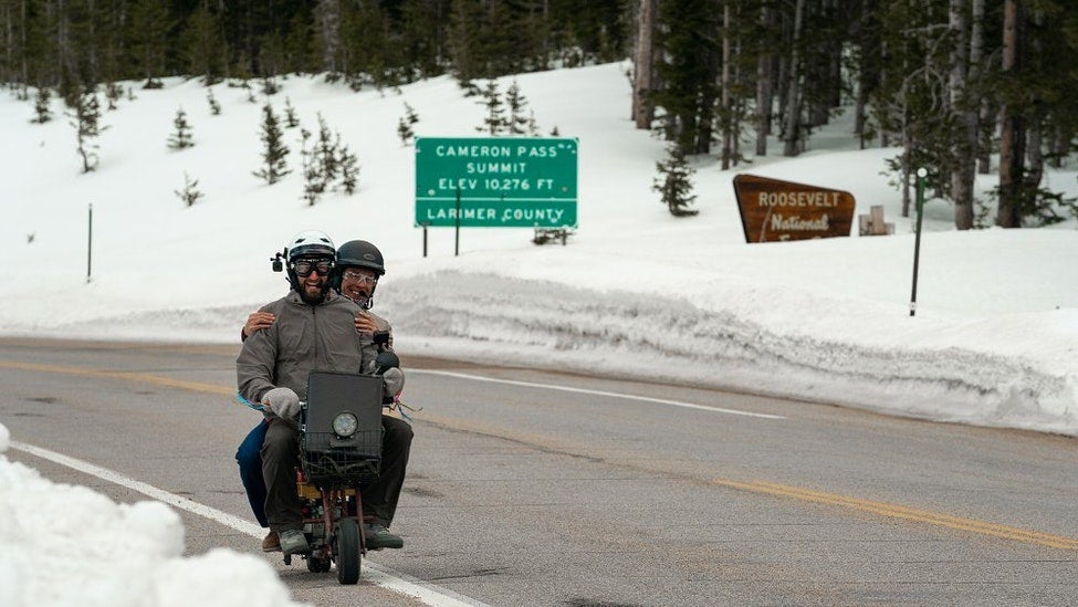Watch These Two Dummies Recreate The Dumb And Dumber Mini Bike Road Trip