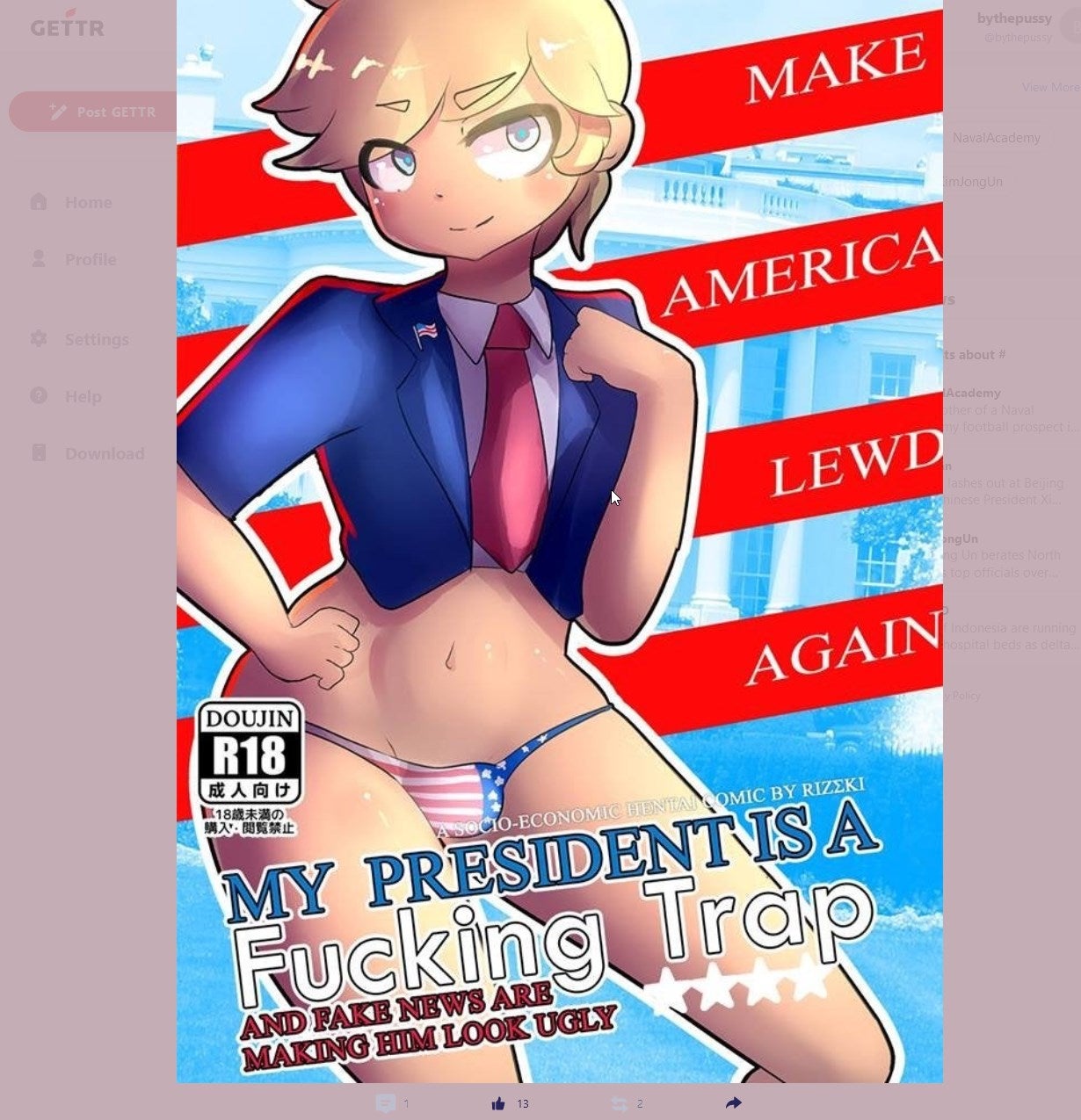 New Social Media Site From Team Trump Upsets Qanon Faithful With Hentai and Men In Diapers