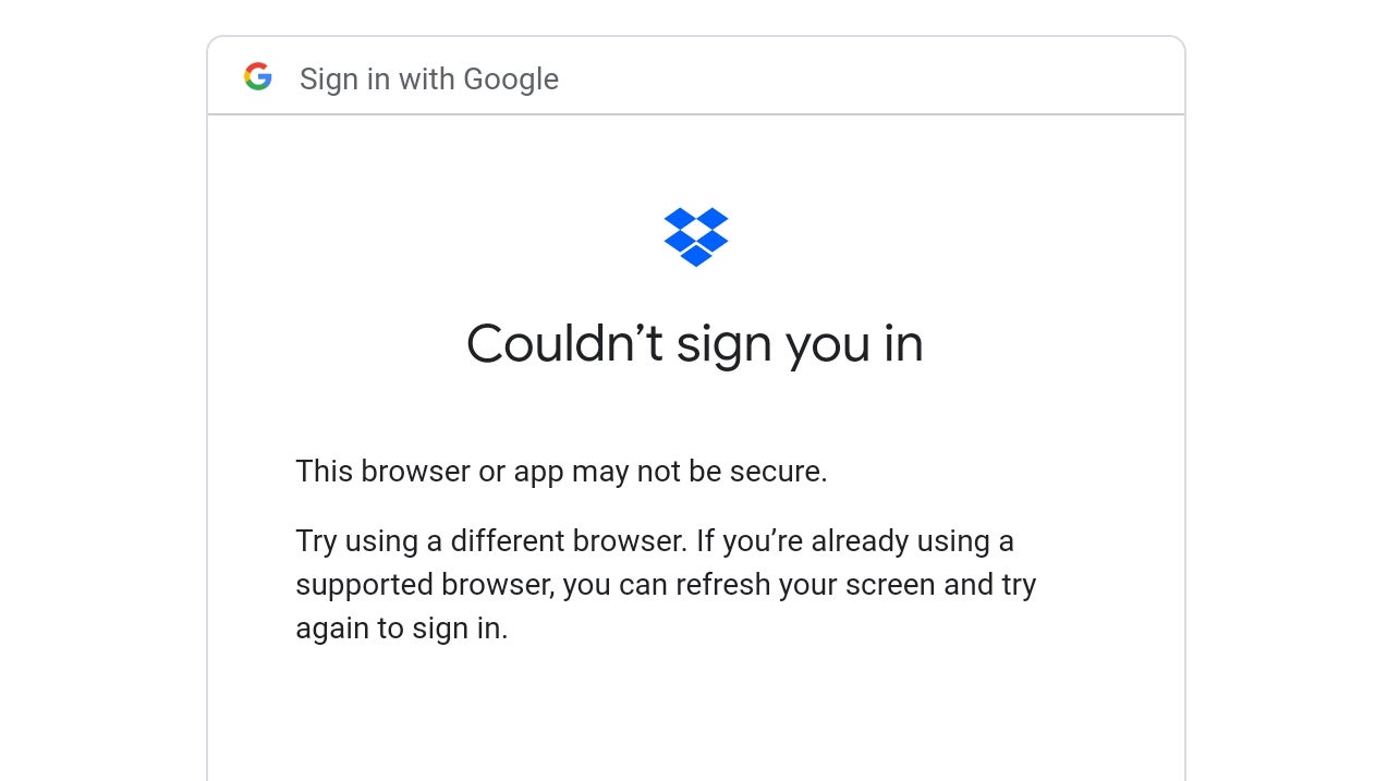 You'll also be locked out of any third-party apps that use Google's OAuth.  (Screenshot: Florence Ion / Gizmodo)