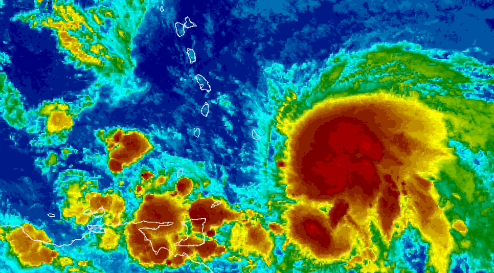 Hurricane Elsa as it strafes Barbados. (Gif: CIMSS)