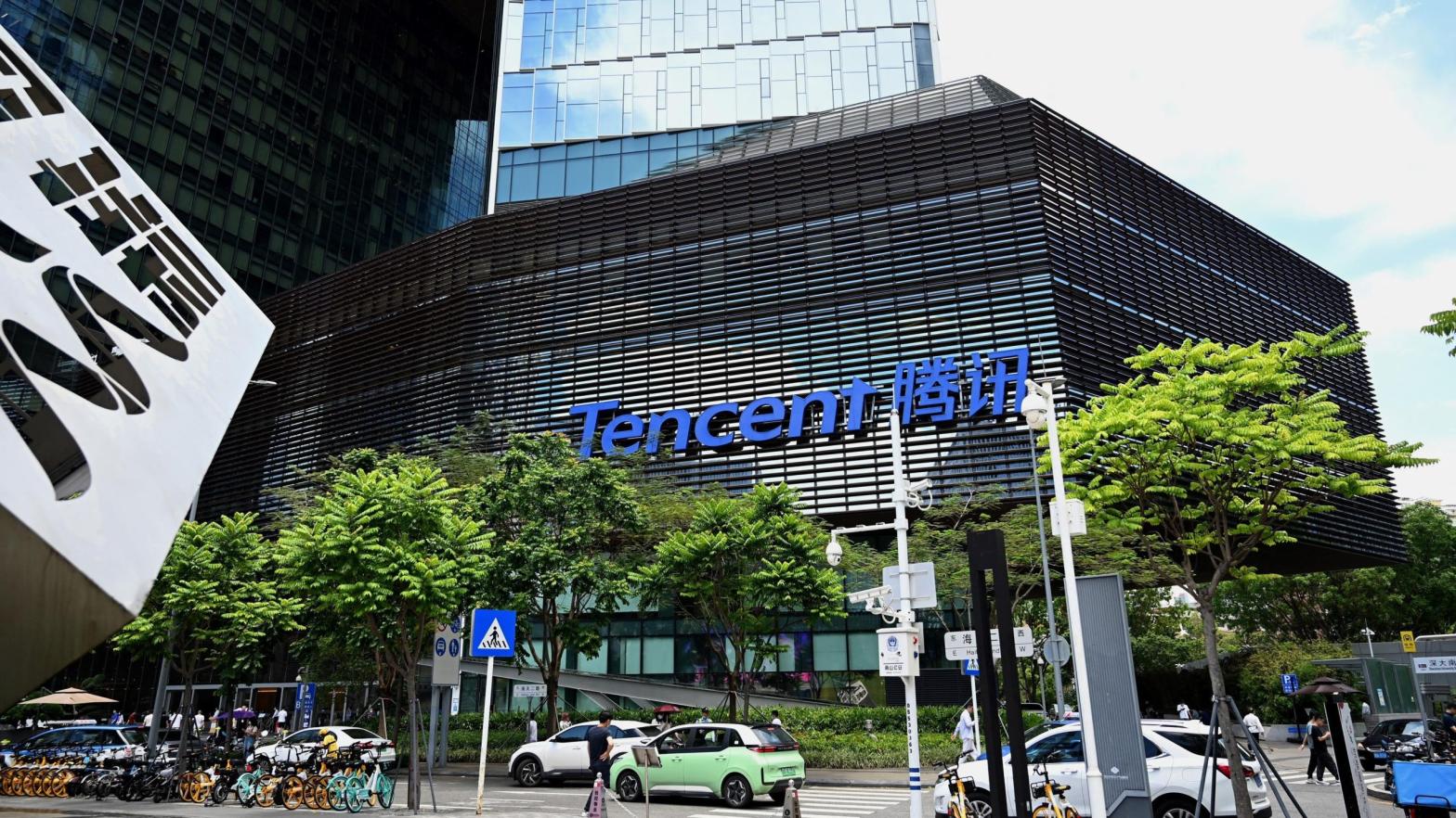 Tencent's headquarters in Shenzhen, China, in Guangdong province, seen here in May 2021. (Photo: Noel Celis / AFP, Getty Images)