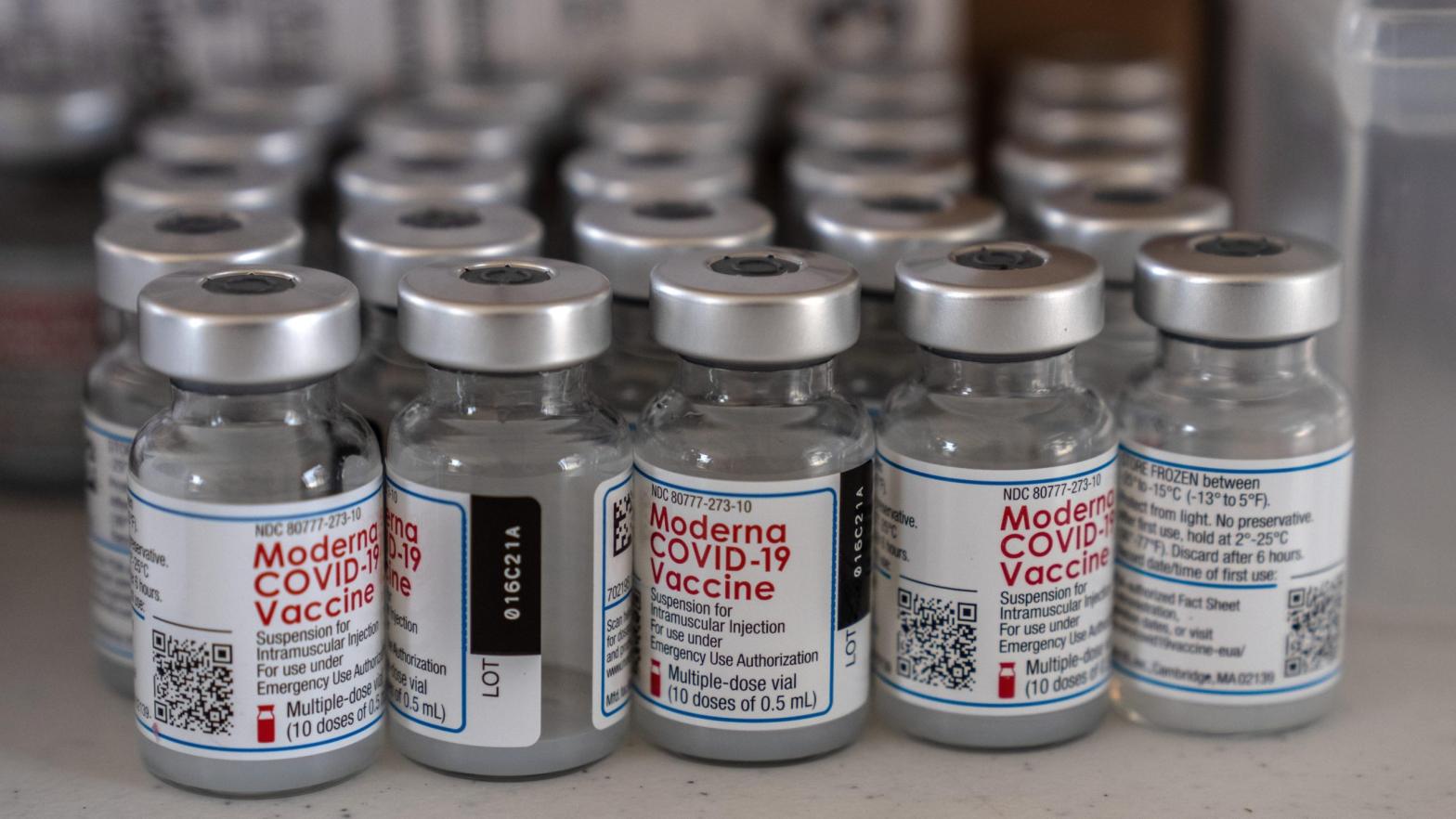 Moderna vaccines are prepared for application at a United States military vaccination centre at Camp Foster on April 28, 2021 in Ginowan, Japan (Photo: Carl Court, Getty Images)