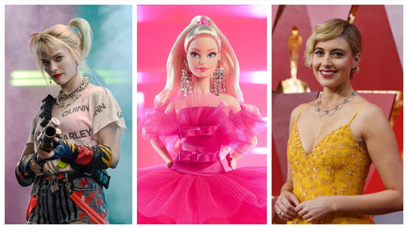 Margot Robbie (left) will star in a Barbie movie, written and directed by Greta Gerwig (right). (Photo: Warner Bros.,Photo: Mattel,Photo: Kevork Djansezian (Getty Images))
