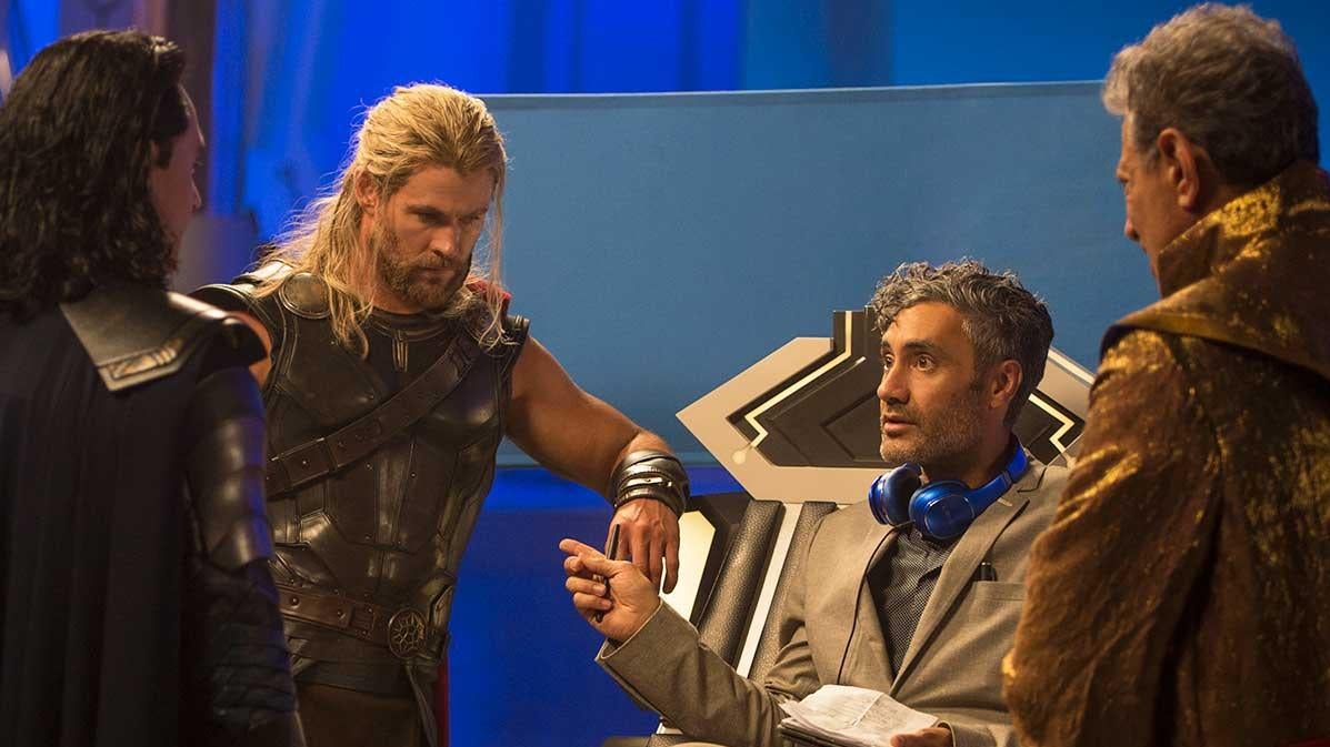 Taika Waititi on set of Thor: Ragnarok (Image: Marvel Entertainment)