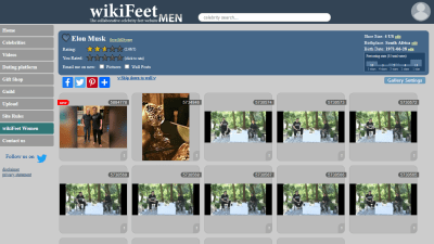 Elon Musk’s Feet Are Not Popular on WikiFeet, the Wiki for Foot Fetishists