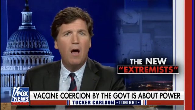 Anti-Vaxxer Tucker Carlson Says He’s Not Against Vaccines